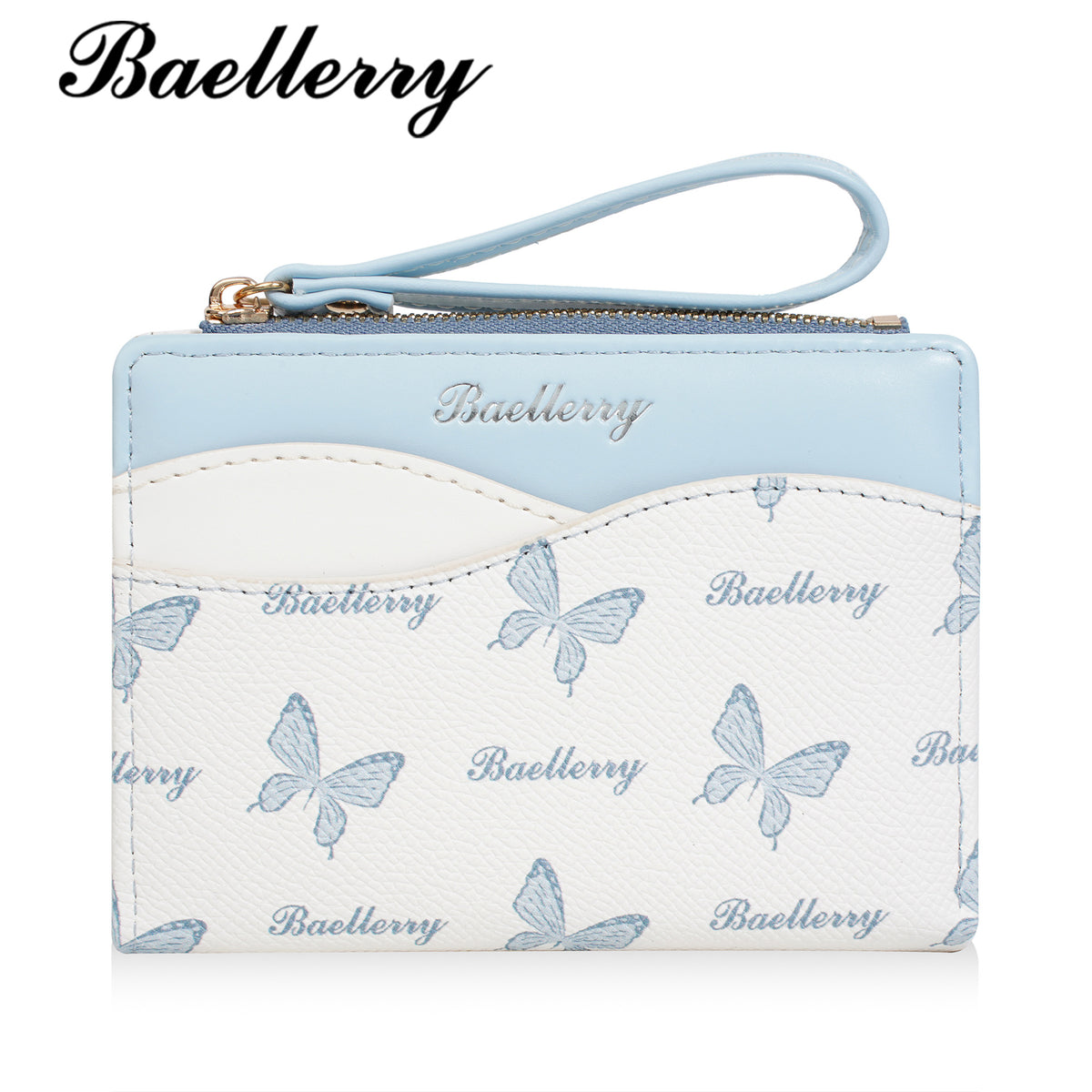 Women's Short Large Capacity Zipper Multiple Slots Ladies Wallet