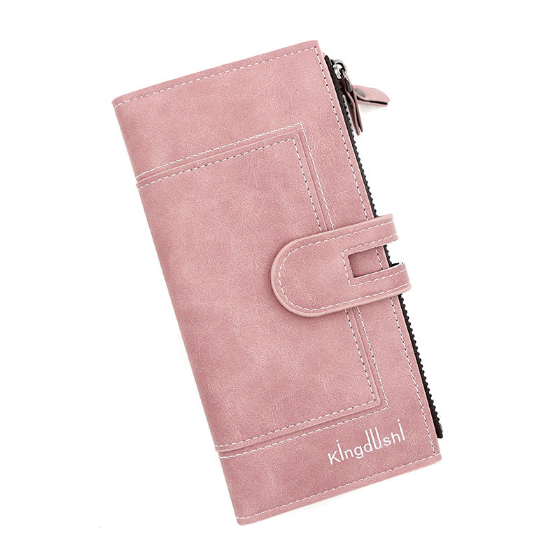 Women's Zipper Hasp Large Capacity Multiple Slots Pocket Ladies Wallet