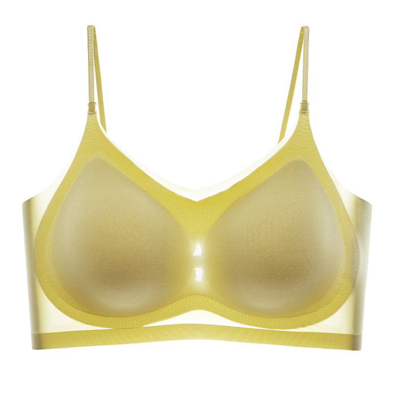 Women's Summer Ice Silk Seamless Underwear Thin Breathable Bras