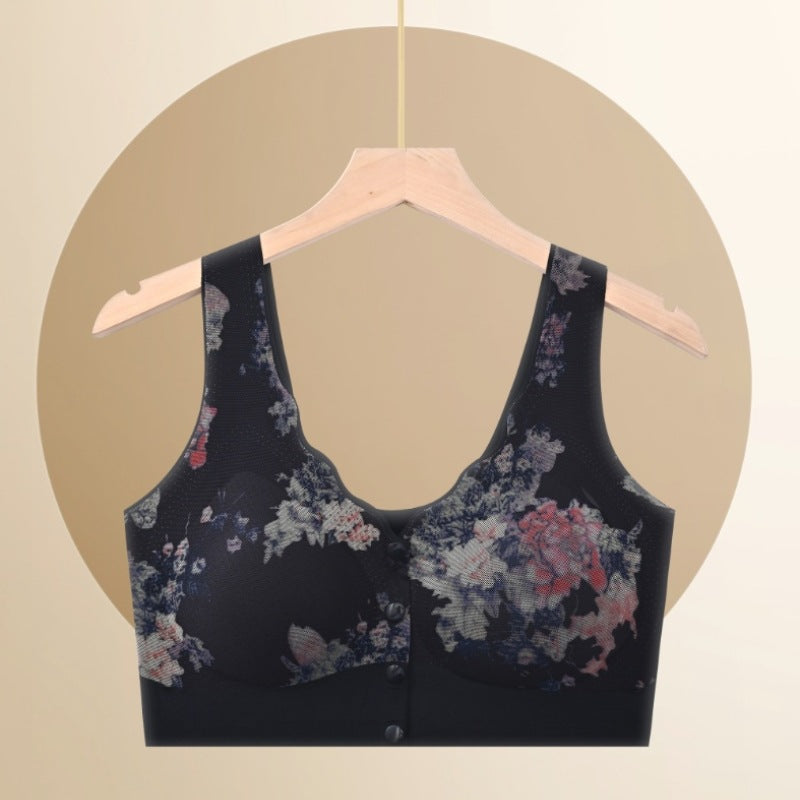 Seamless Wireless Printed Beauty Back Push Tanks Camis