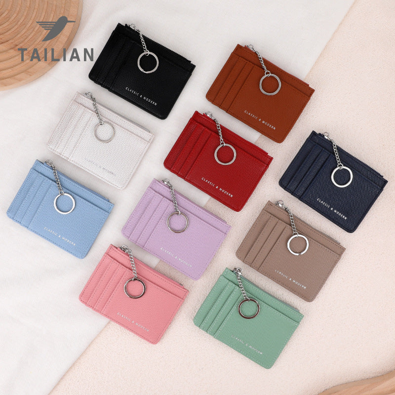 Women's Cross Pattern Korean Mini Multiple Card Holder