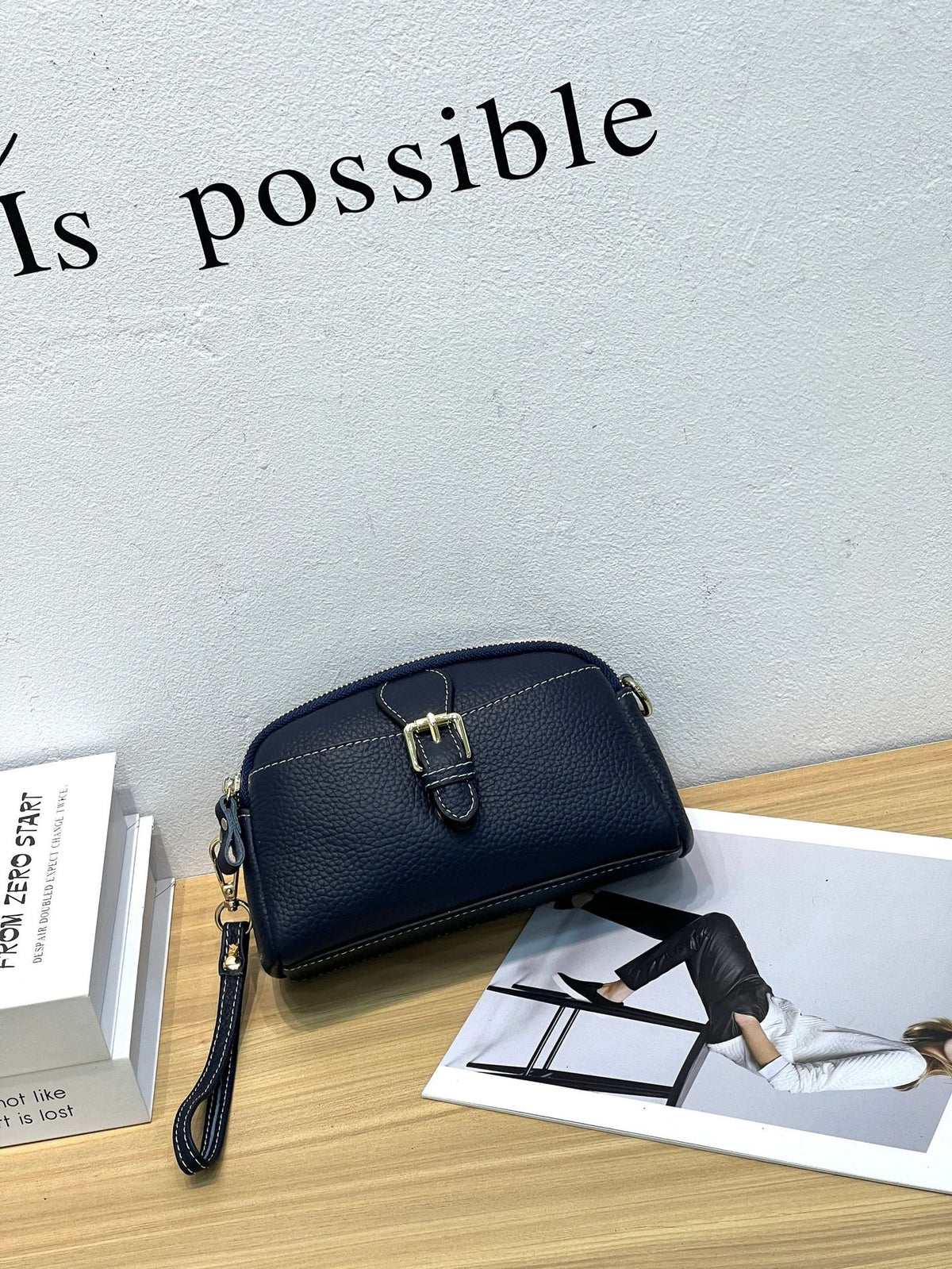 Women's Broadcast First Layer Cowhide Lady's Cute Women's Shoulder Bag