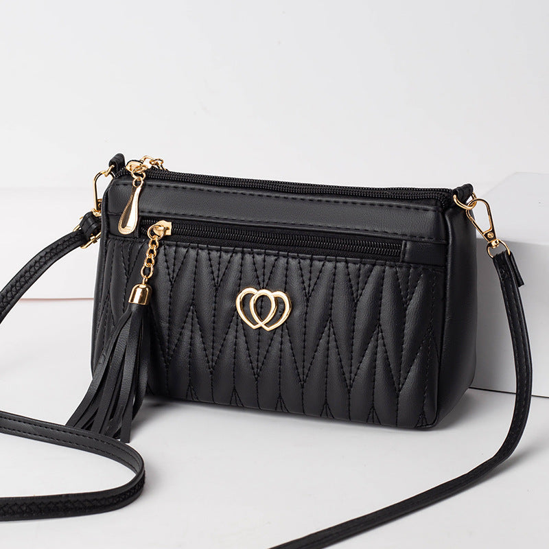 Women's Mom High-grade Mini Niche Tassel Soft Crossbody Bags