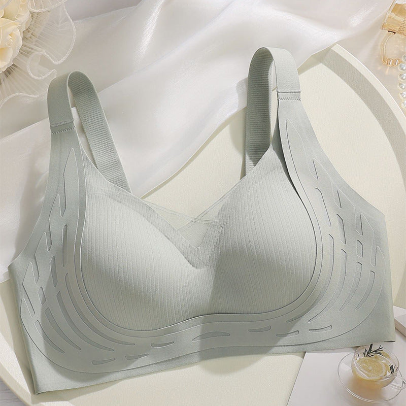 Women's Underwear Thin Big Breast Concealing Soft Support Adjustment Everyday Bras