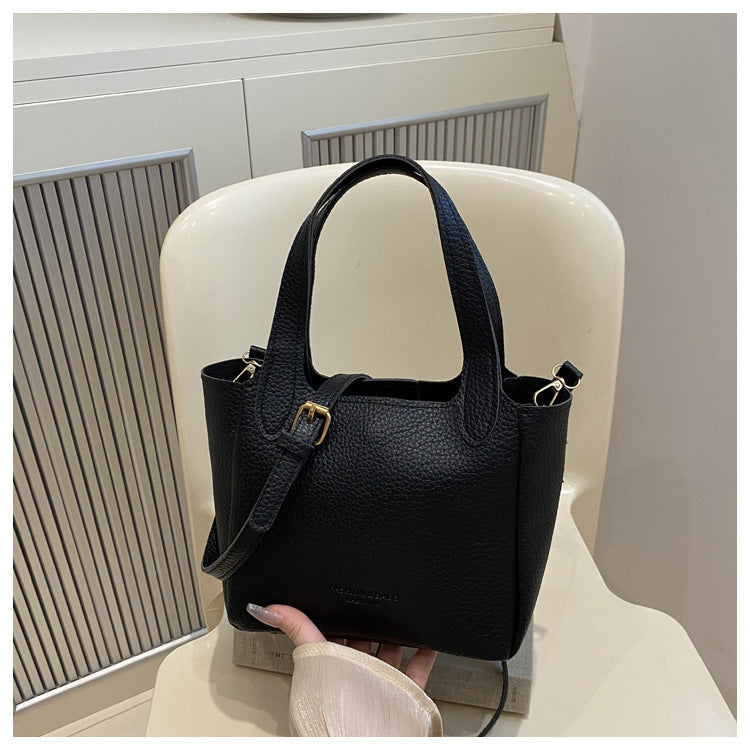 Women's Solid Color Fashion Retro Autumn Simple Women's Shoulder Bag