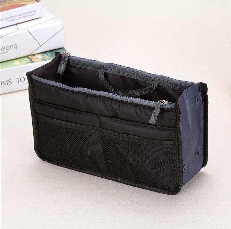 Medium Large Portable Double Zipper Wash Organizing Storage Makeup Bag