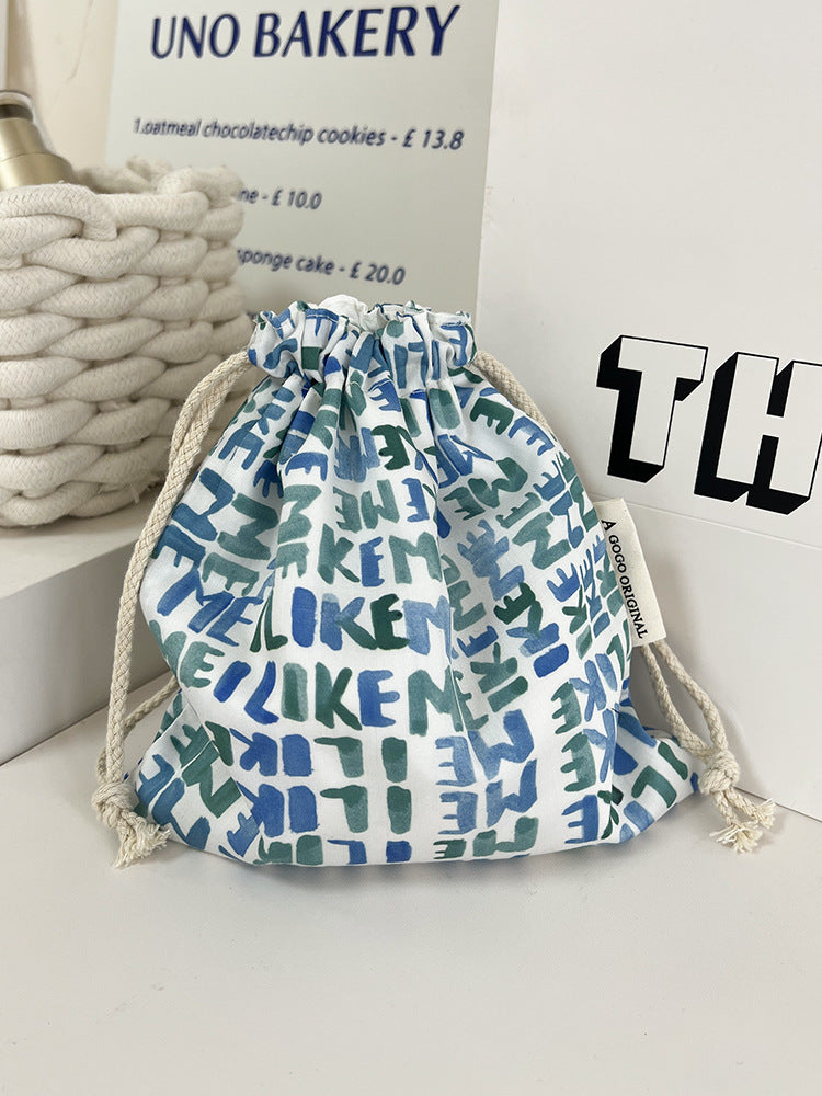 Storage Drawstring Portable Liner Toiletry Sanitary Napkin Makeup Bag