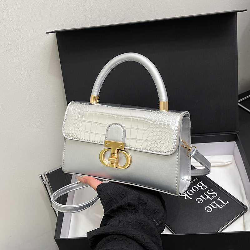 Women's Fashionable Stylish Fashion Summer Crocodile Pattern Portable Bags