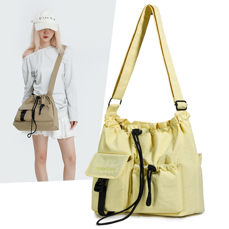 Women's & Men's Korean Style Trendy Nylon Fold Movement Bags