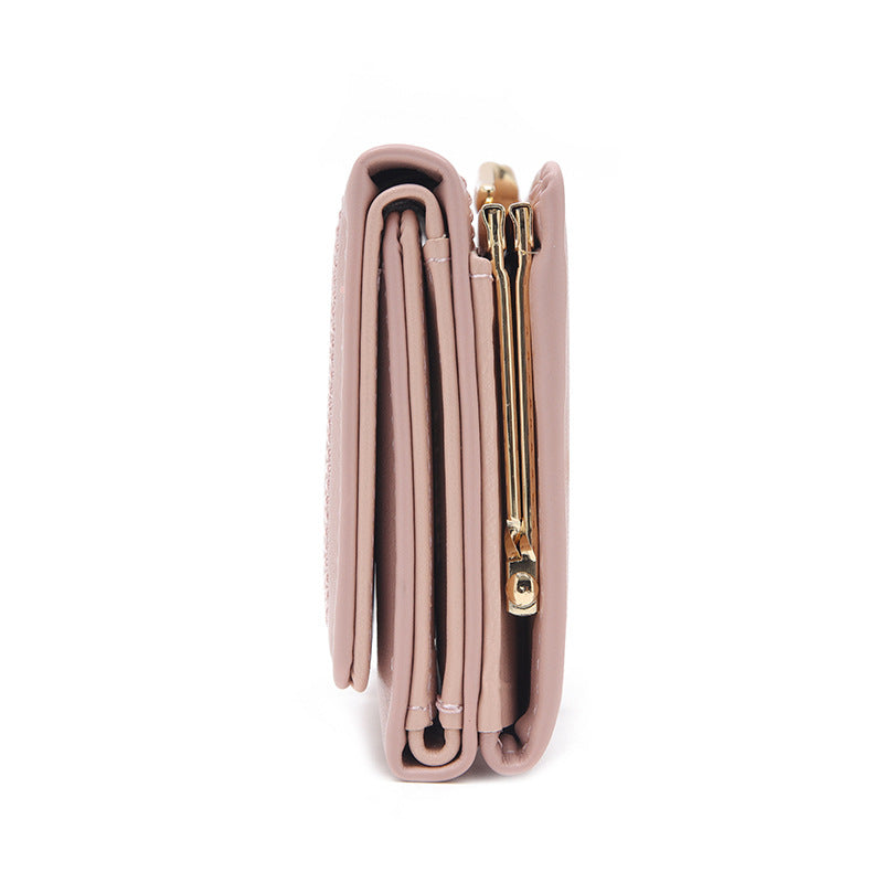Pretty Women's Short Printed Iron Frame Ladies Wallet