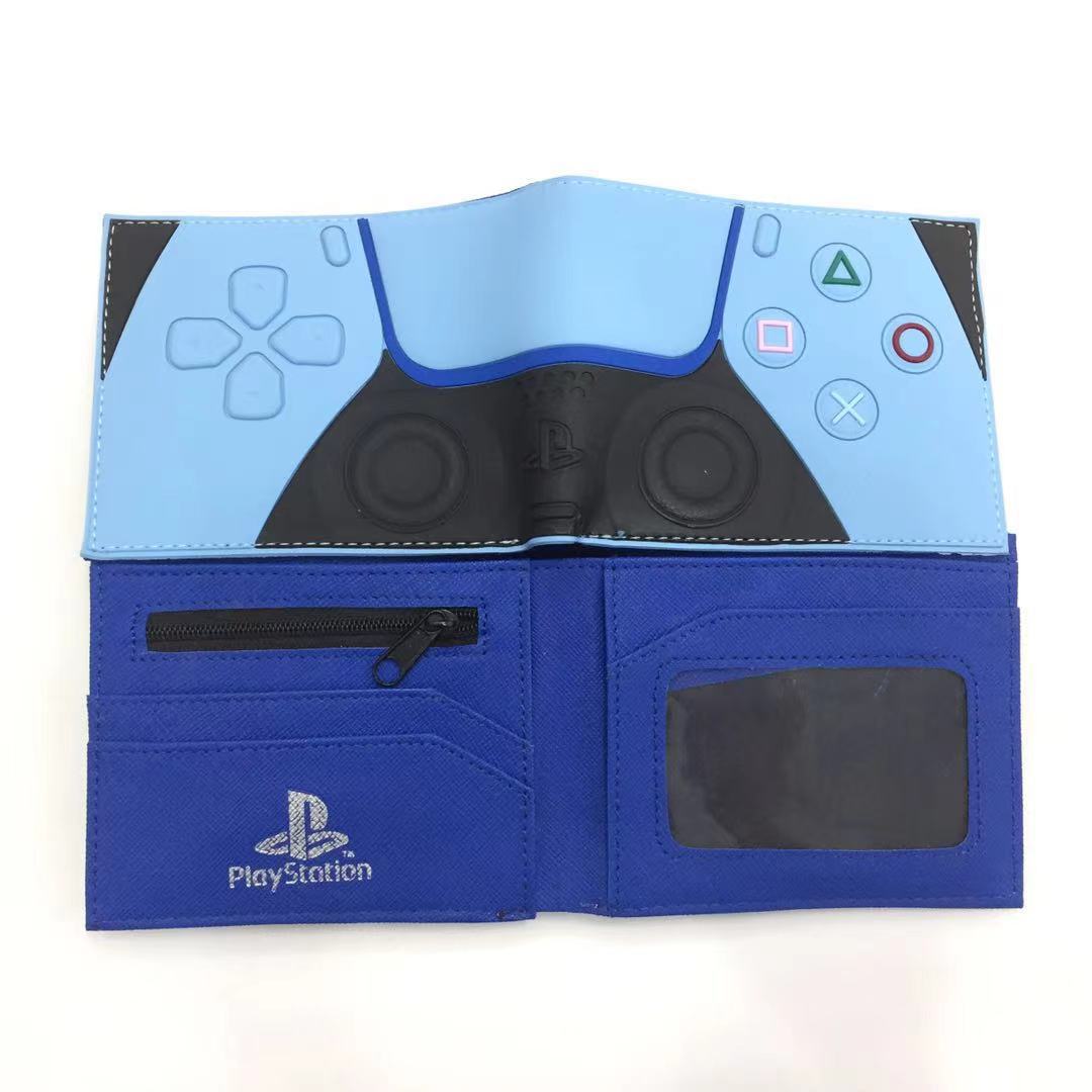 Men's Unique Cool Short Gray Bifold Coin Purses