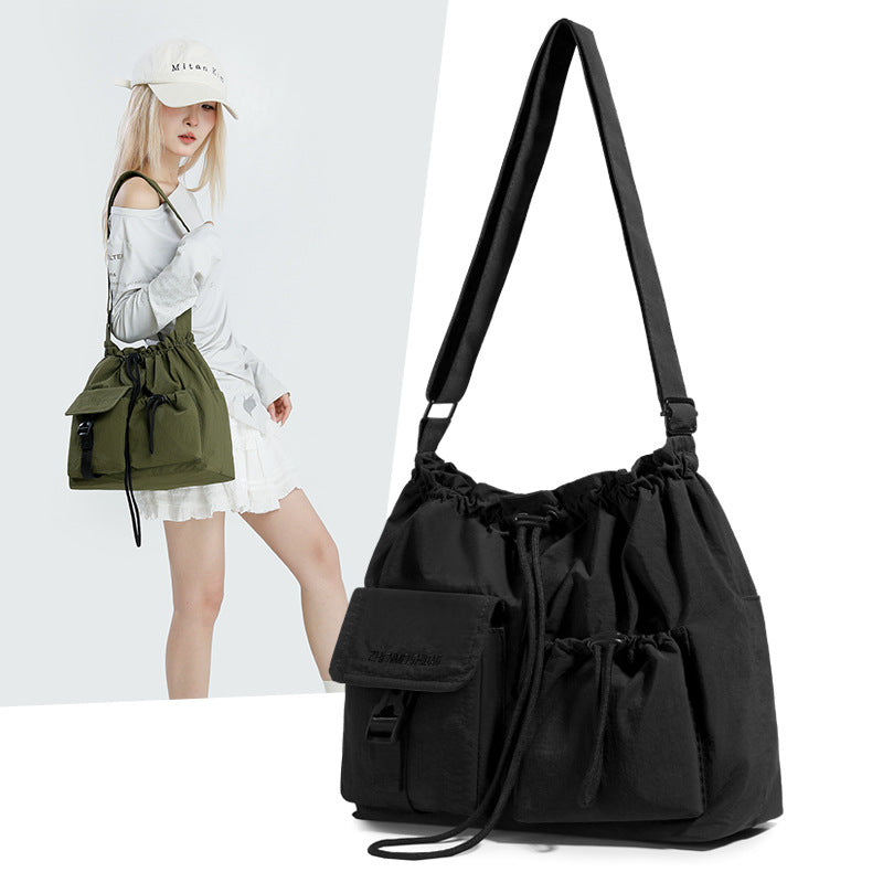 Women's & Men's Korean Style Trendy Nylon Fold Movement Bags