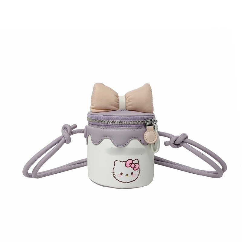 Women's Macaron Light Color Cute Contrast Bow Animal Backpacks