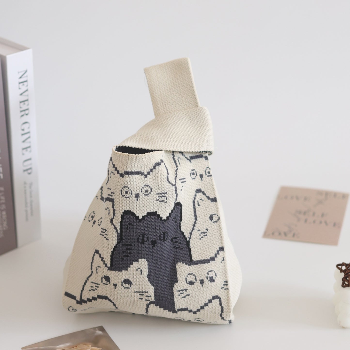 Unique Women's Knitted Woven Vest Simple Handbags