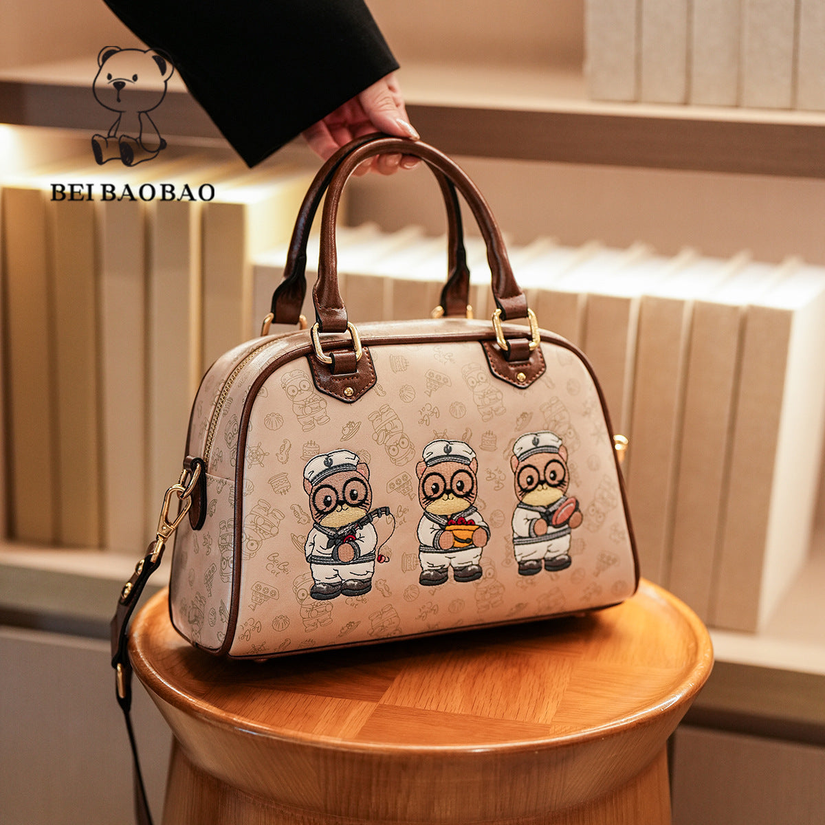 Source Cartoon Daily Commuting Boston Korean Style Shopping Women's Messenger Bag