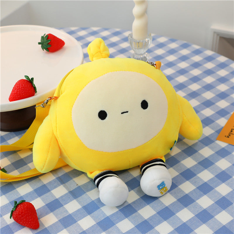 Doll Cartoon Heart Egg Puff Party Crossbody Bags