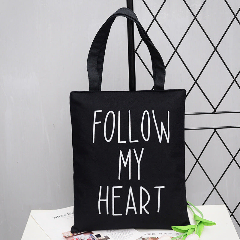 Women's Canvas Creative Korean Artistic Tuition Handbags