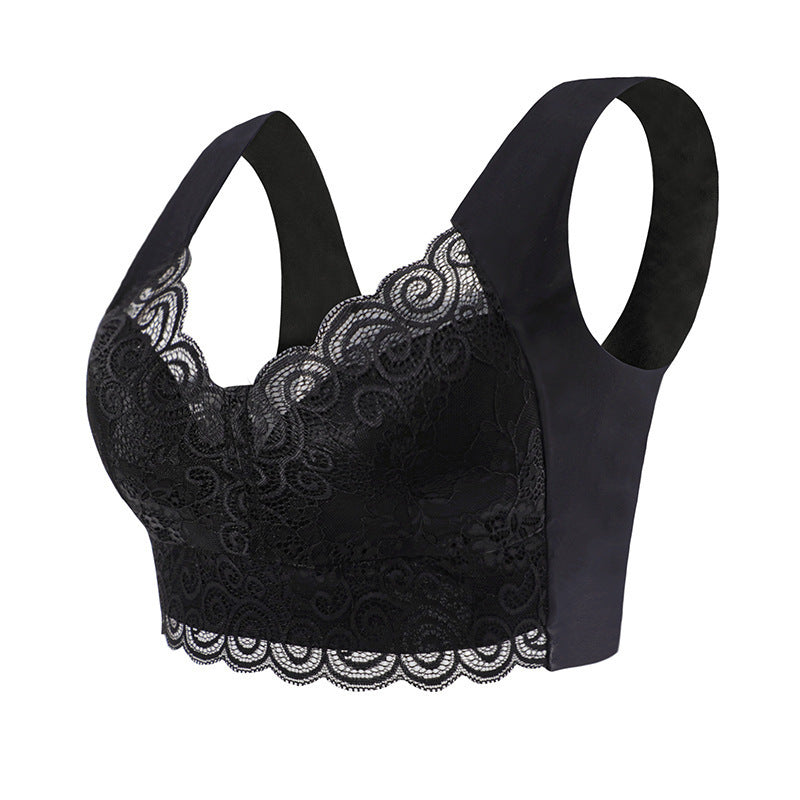 Lace Chest Wrap Underwear Fixed Integrated Cup Everyday Bras