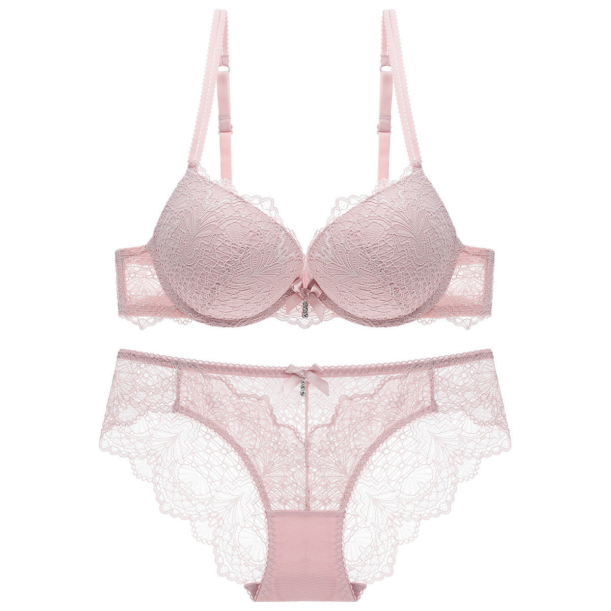 V Small Breast Exaggerating Push Up Lingerie Sets