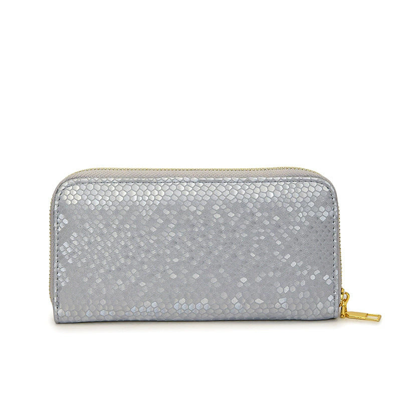 Innovative Cool Fashionable Snakeskin Pattern Long Handbags
