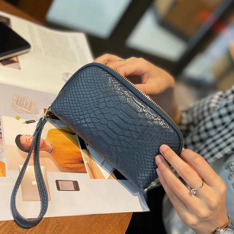 Long Clutch Female Temperament Wrist Crocodile Handbags