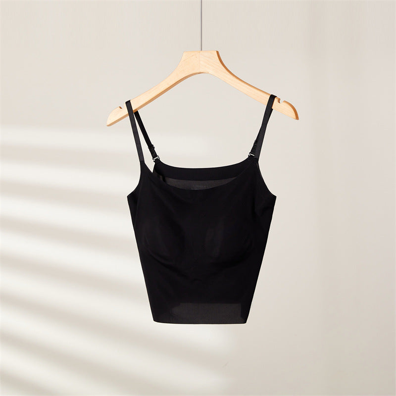 Women's Top Vest With Chest Pad Adjustable Shoulder Strap Bras