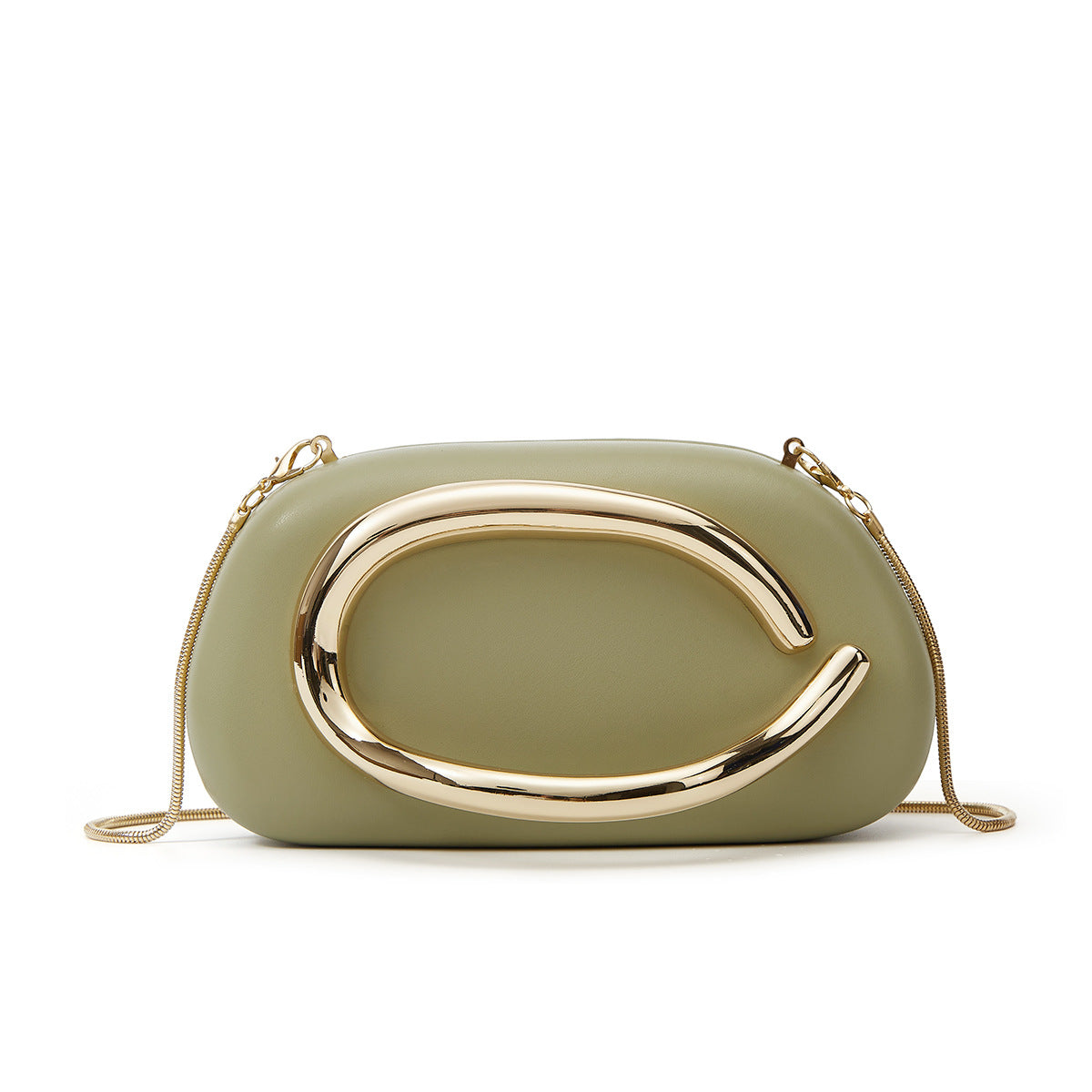 Women's Metal Clutch Box Details Decorative Personality Design Mini Women's Messenger Bag