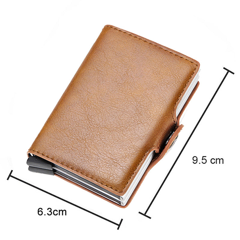 Automatic Aluminum Alloy Carbon Fiber Clamp Card Holder
