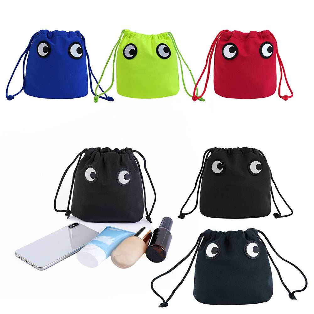 Nylon Fashion Storage Lightweight Drawstring Cartoon Cute Makeup Bag