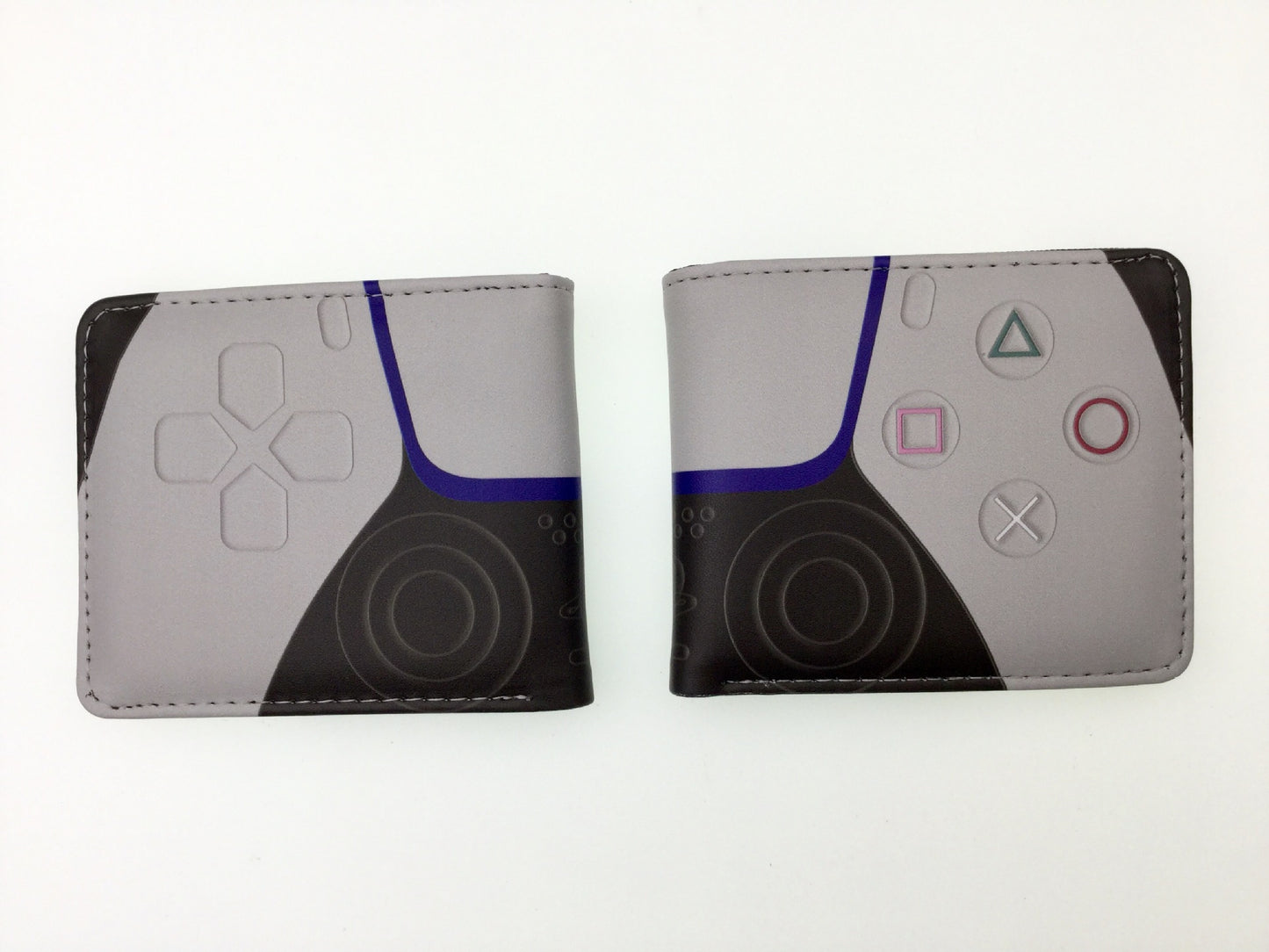 Men's Unique Cool Short Gray Bifold Coin Purses