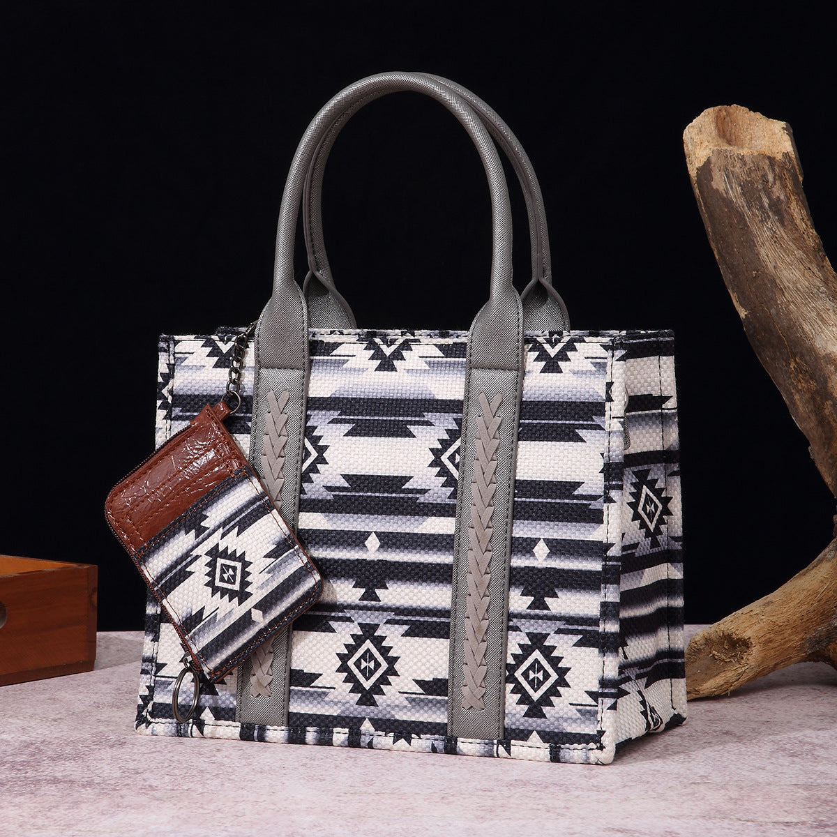 Women's Vintage Cotton Linen Printed Western One Crossbody Bags