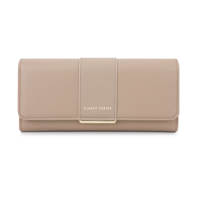 Women's Simple Outing Portable High-grade Leather Storage Super Ladies Wallet