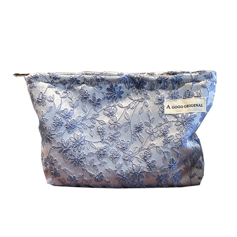 Embroidery Chinese Style Skin Care Buggy Portable Business Trip Toiletry Makeup Bag