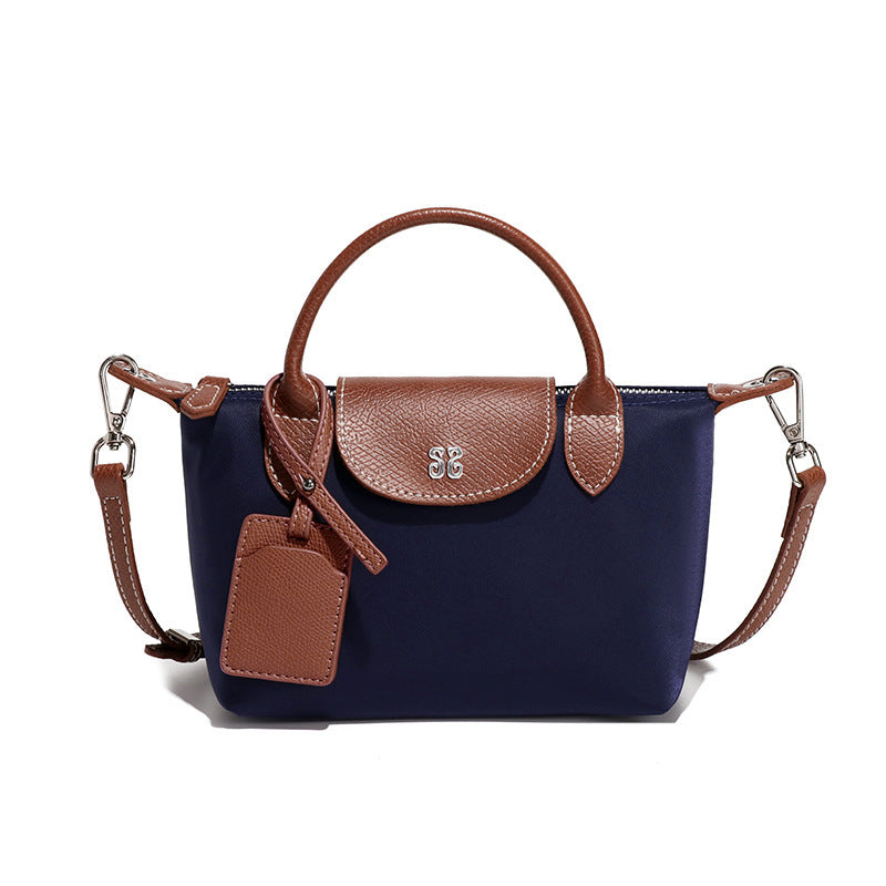 Women's French Style Mini Fashion Simple Dumpling Nylon Waterproof Lightweight Phone Bags