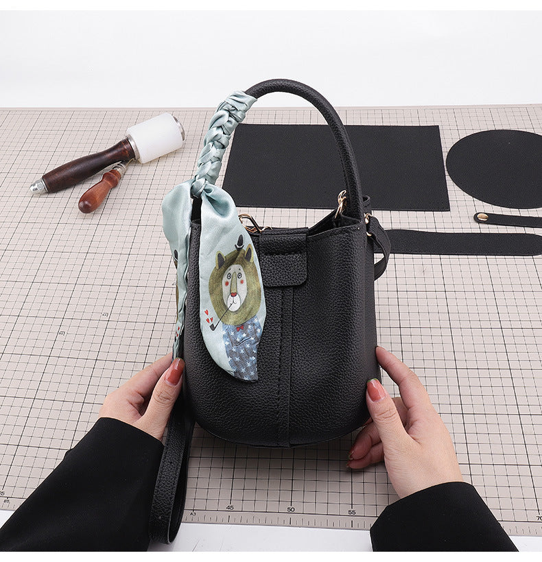 Women's Korean Style Pure Color Portable Crossbody Bags