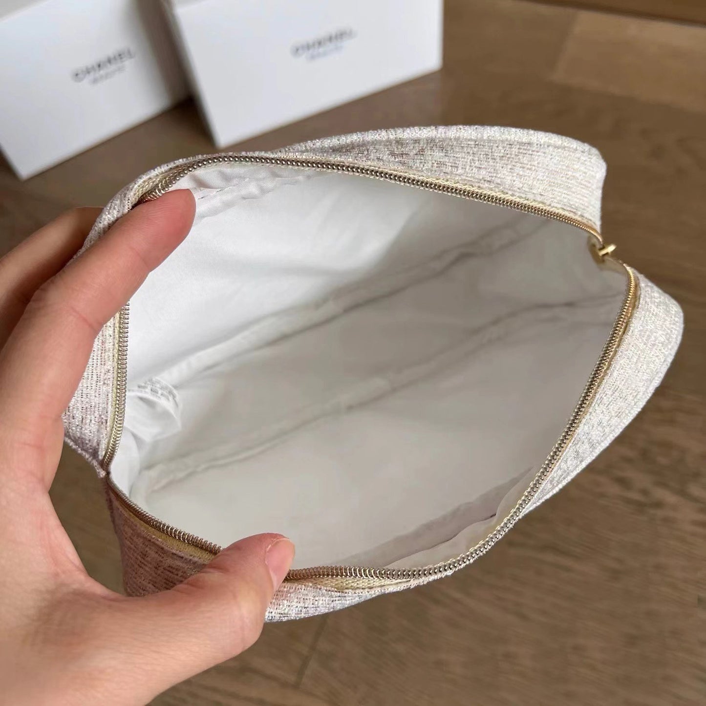 Counter Christmas Limited Gift Blue Platinum Series Cosmetic Bags