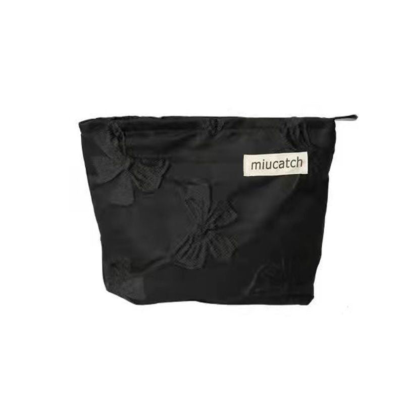 Large Capacity Portable Fresh Floral Buggy Cosmetic Bags
