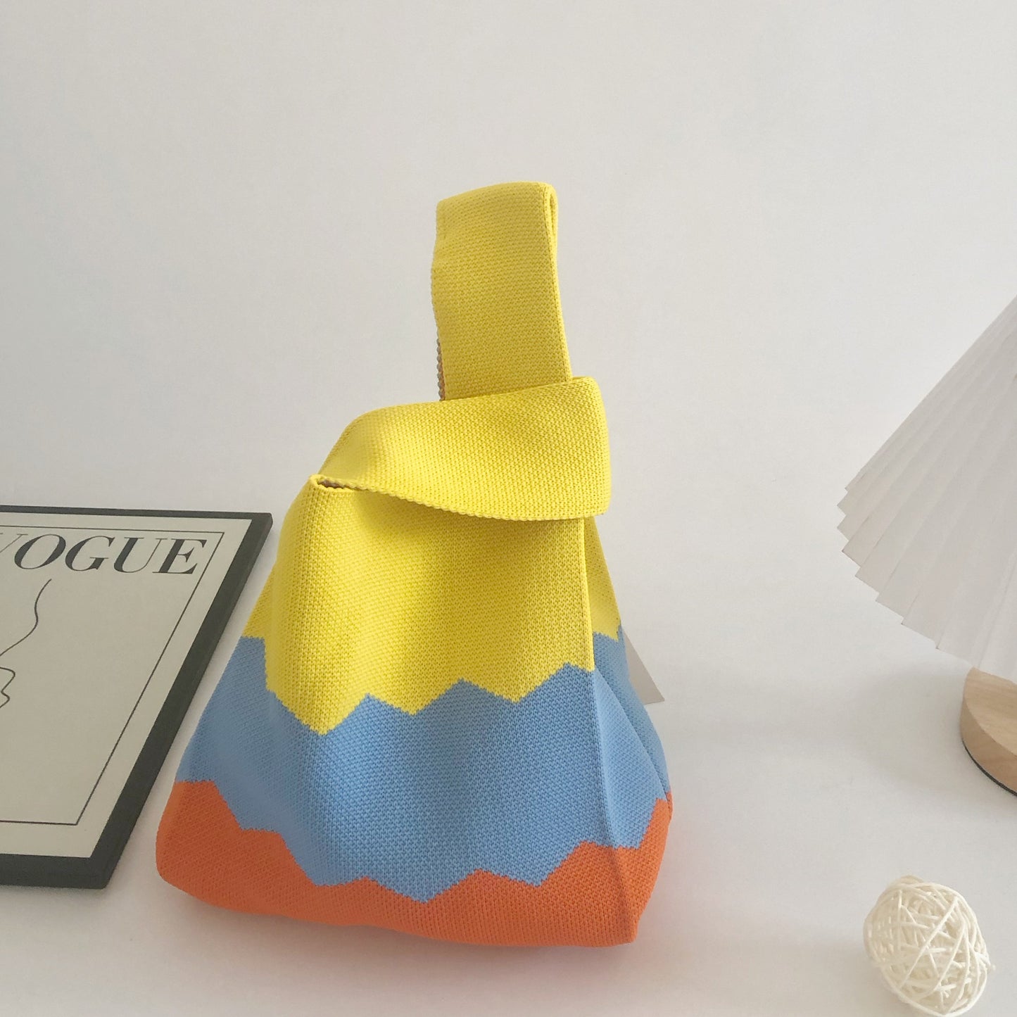 Unique Women's Knitted Woven Vest Simple Handbags