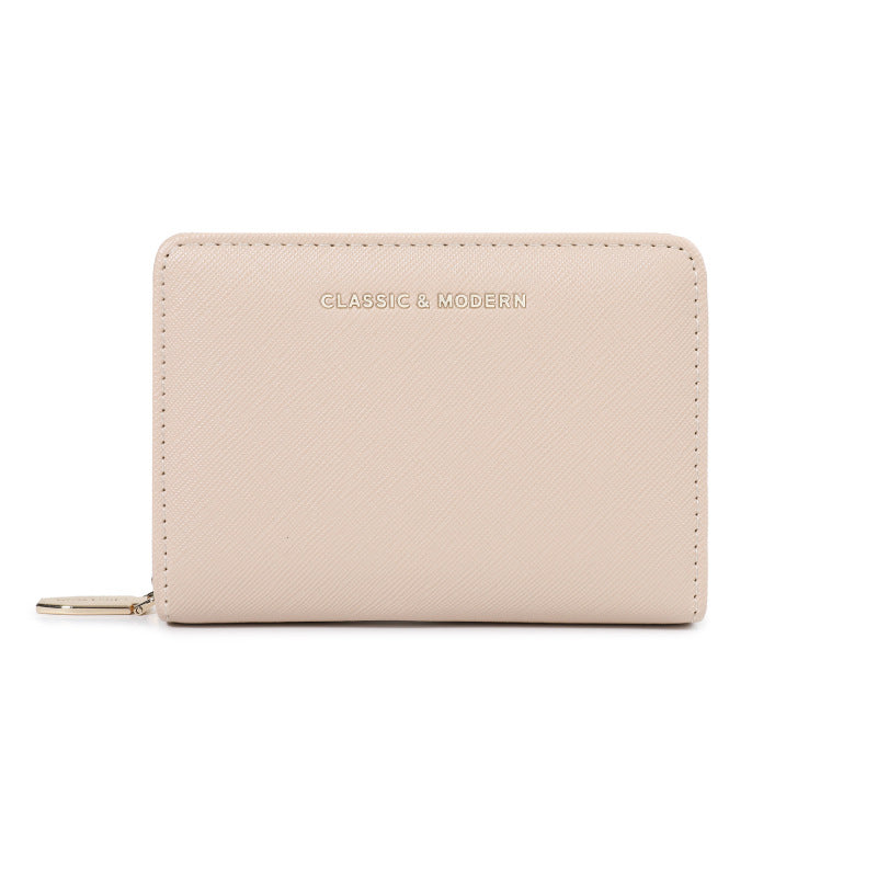 Comfortable Women's Cross Pattern Short Simple Ladies Wallet
