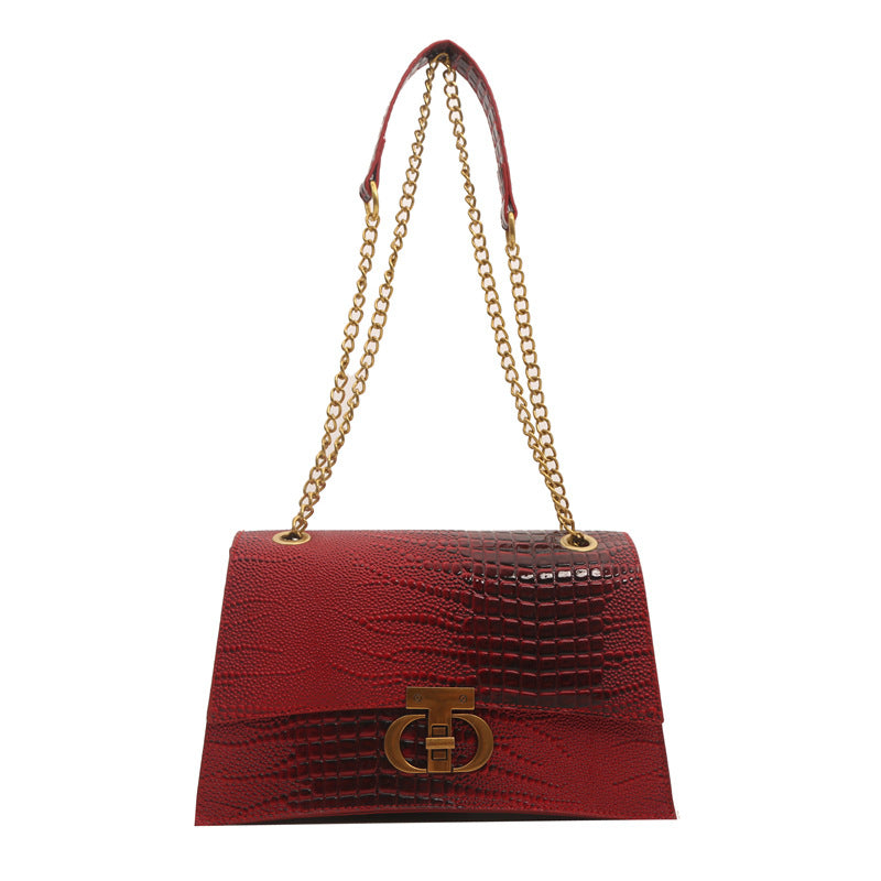 Style Korean Fashion Summer Gradient Color Simple Women's Shoulder Bag