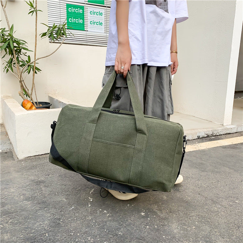 Women's & Men's & Canvas Large Capacity Portable Foldable Long Short Distance Travel Bags