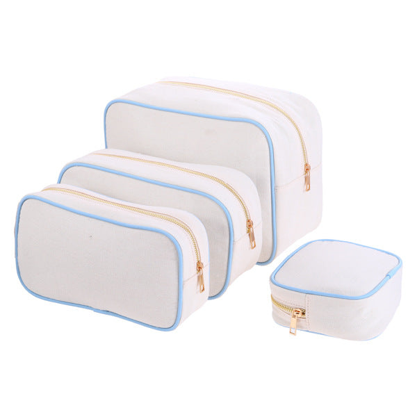 Women's Capacity Canvas Makeup Good-looking Portable Waterproof Cosmetic Bags