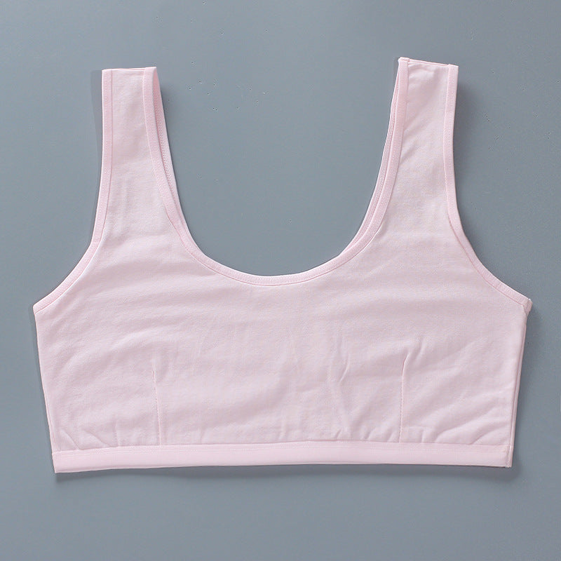 Fat Weight Cotton High School Summer Bras