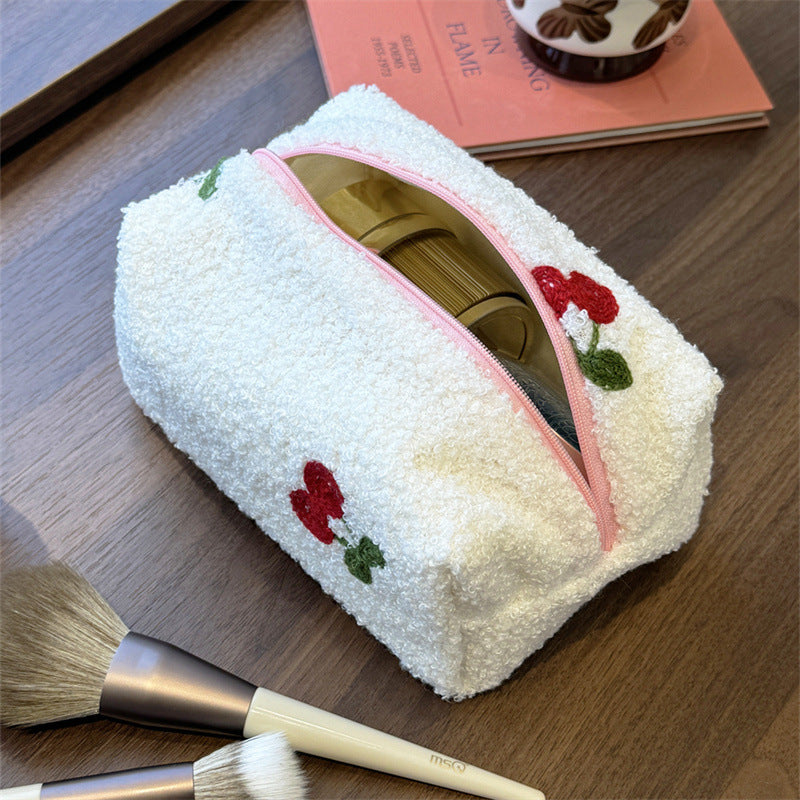Cute Cherry Pillow Large Capacity Storage Bags