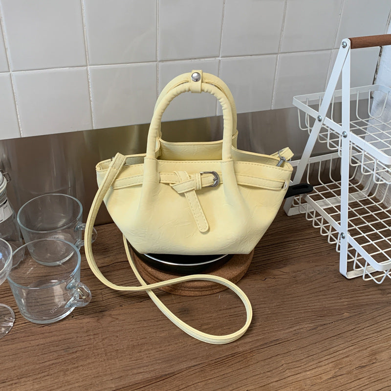 Korean Style Niche Portable Vegetable Basket Advanced Women's Shoulder Bag