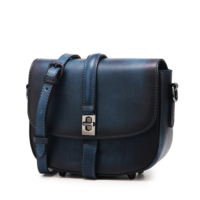 Women's Genuine Leather Pure Hand-rub Color Retro Bags