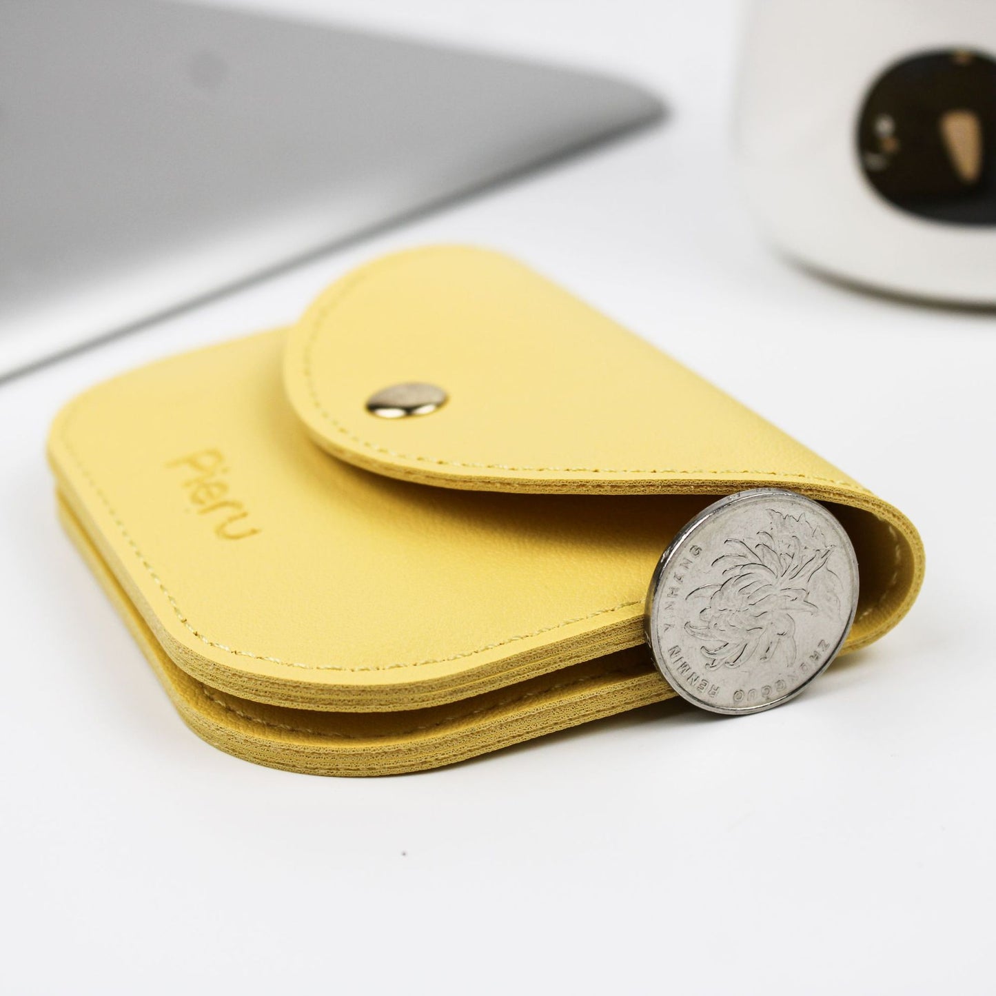 Women's Korean Style Simple Fresh Leather Envelope Card Holder