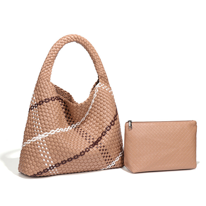 Women's Hand-woven Fashion Portable Korean Style Large Capacity Women's Shoulder Bag