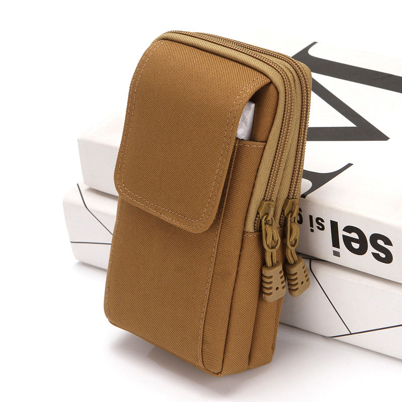 Men's Mobile Solid Color Vertical Guard Portable Phone Bags