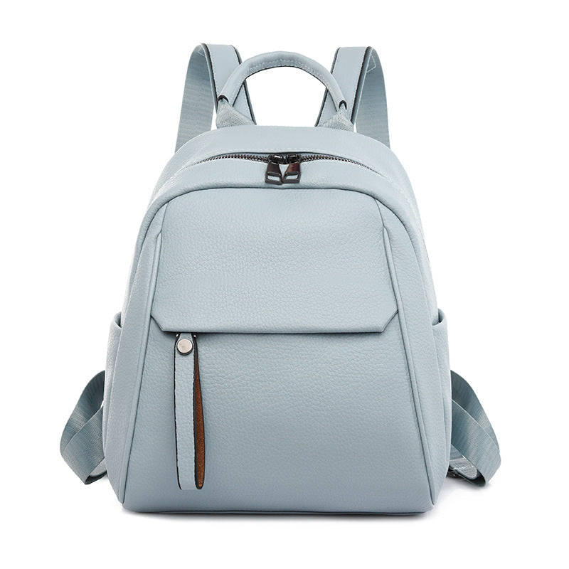 Women's Korean Soft Leather Fashion Artistic Backpacks